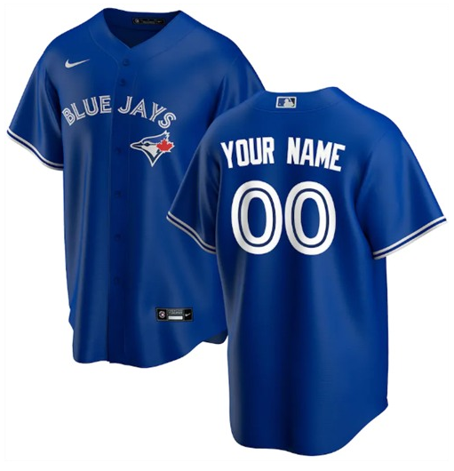 Youth Toronto Blue Jays ACTIVE PLAYER Custom Blue Stitched Jersey Youth Toronto Blue Jays ACTIVE PLAYER Custom Blue Stitched Jersey